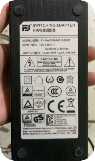 *Brand NEW* 16.8 Volt 10 Amp 168W Level VI AC DC Power Transformer Model FJ-SW202816810000D, Multi Global Safe